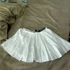 Steve Madden White Skater Mini Skirt